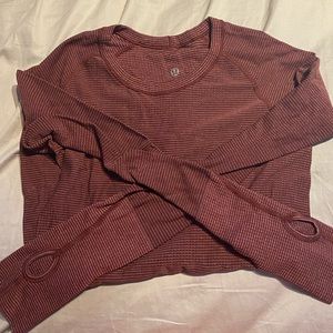 Lululemon Maroon Swiftly Long Sleeve Size 8